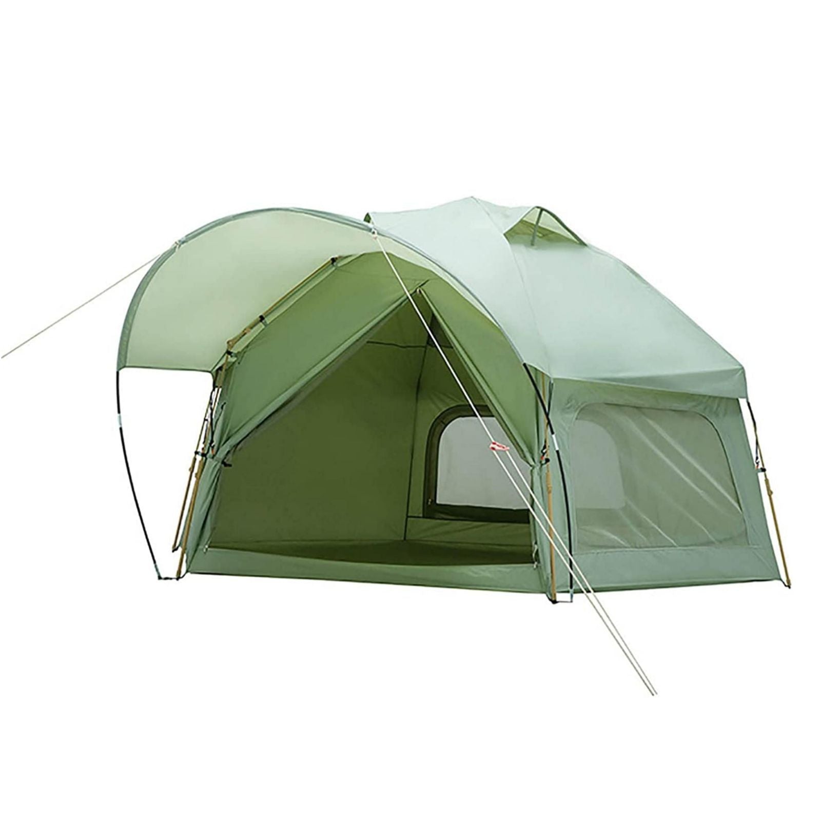 Large Space Luxury Frog Hexagonal Tent 5-8 Person Double Layer - Green ...